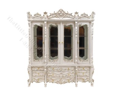 (image for) Miniature Renaissance Display Case for Dollhouses - White
