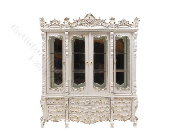 (image for) Miniature Renaissance Display Case for Dollhouses - White