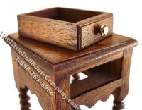 (image for) Miniature Tudor Style Side Table for Dollhouses