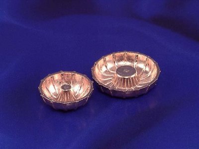 (image for) Miniature Copper Bundt Cake Pans For Dollhouses