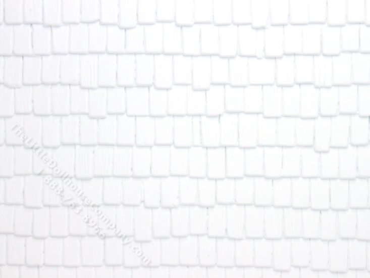 (image for) 1/2" Wood Shakes Plastic Veneer for Dollhouses