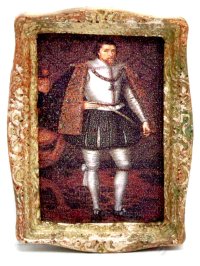 (image for) Miniature 17th Century Portrait Framed by Judith Blondell