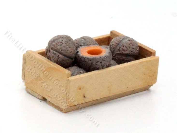 (image for) Miniature Crate of Squash for Dollhouses