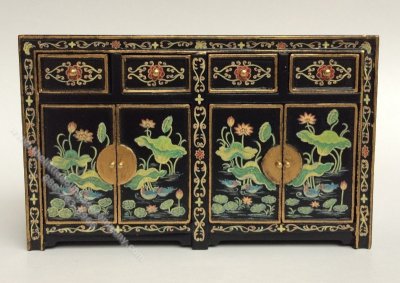 (image for) Chinese Chippendale Four Door Credenza