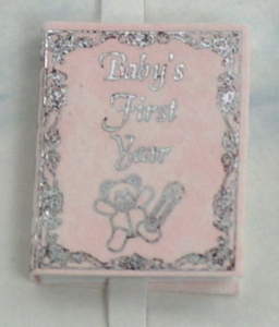 (image for) Miniature Baby Book - Pink