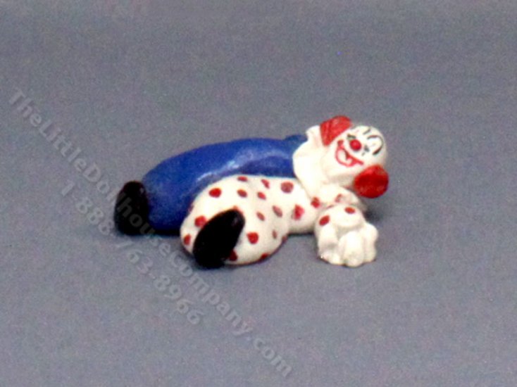 (image for) Miniature Clown Figurine for Dollhouses