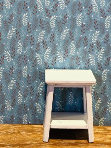 (image for) Dollhouse Scale Model Wallpaper - Blue Wild Grass - 3pc Set
