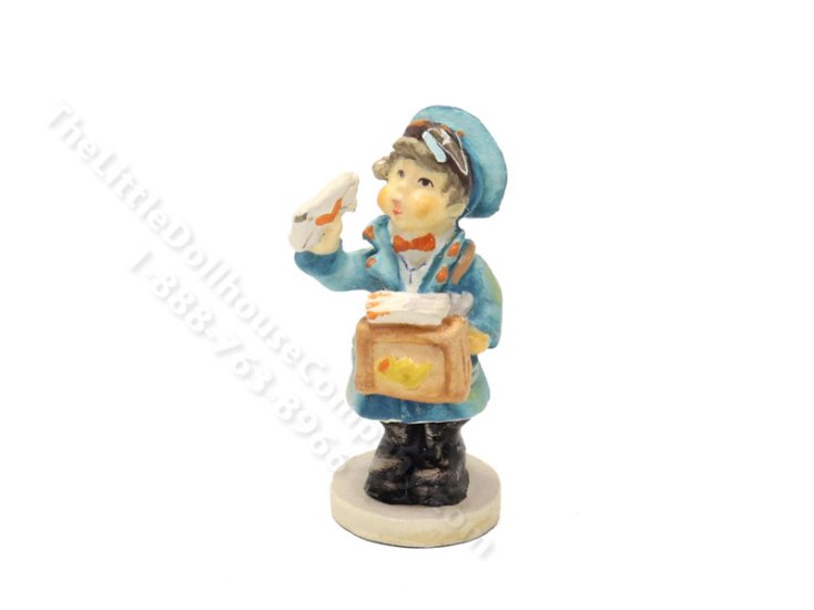 (image for) Vintage Miniature Collectible Olszewski Hummel 1988 "Postman" 255-P 1st Edition