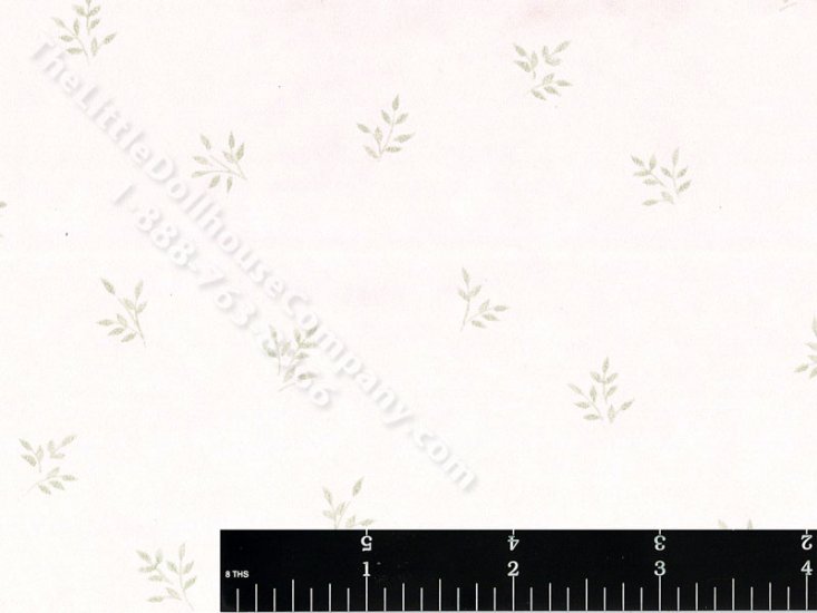 (image for) Leaves on Lilac Miniature Wallpaper for Dollhouses