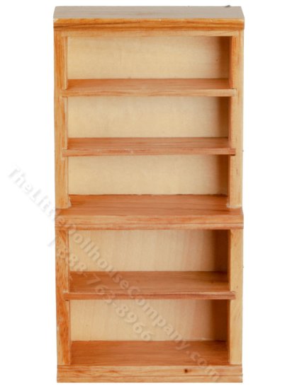 (image for) Miniature Oak Store Shelf for Dollhouses