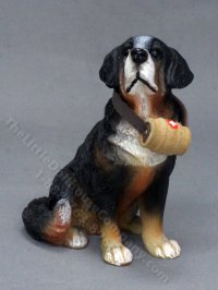 (image for) Miniature Bernese Mountain Rescue Dog for Dollhouses