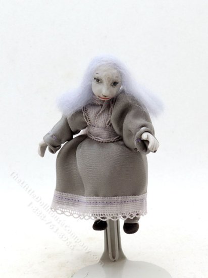 (image for) Miniature Handcrafted Halloween Victorian Girl Doll by Detta's Darling Dolls