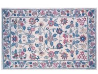 (image for) Miniature Ivory Tufted Floral Rug