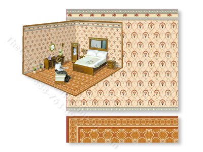(image for) Wallpapers and Flooring Set for Dollhouses