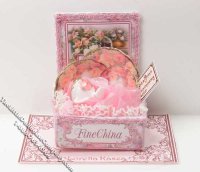 (image for) Miniature Fancy Gift Box of Fine China for Dollhouses