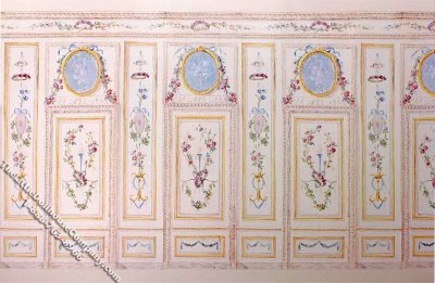 (image for) Art Panel Pattern Miniature Mural for Dollhouses