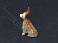 (image for) Miniature Porcelain Brown Chihuahua for Dollhouses