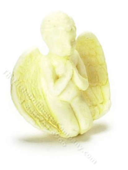 (image for) Miniature Praying Cherub Statue for Dollhouses - Ivory