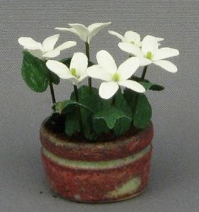 (image for) Dollhouse Miniature White Tuberose