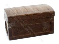 (image for) Miniature Wooden Trunk for Dollhouses