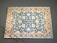 (image for) Dollhouse Miniature Blue Tones Oriental Style Carpet