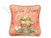 (image for) Miniature "Tea Time" Pillow for Dollhouses