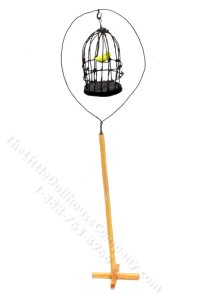 (image for) As-Is Vintage Miniature Birdcage for Dollhouses