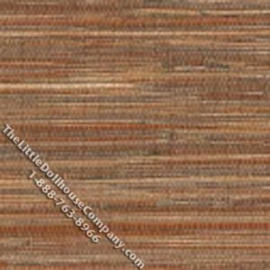 (image for) Brown Grass Cloth Pattern Miniature Wallpaper for Dollhouses