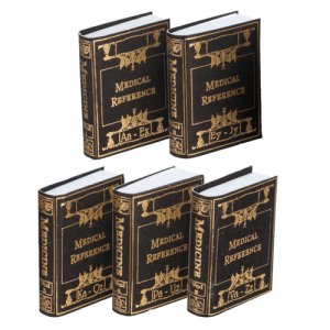 (image for) Miniature Reproduction Medical Reference Books for Dollhouses