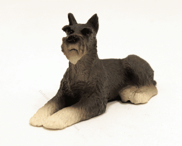 (image for) Dollhouse Scale Model Giant Schnauzer Dog