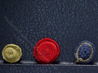 (image for) Miniature Handmade Set of 3 1/2-Scale Hats for Dollhouses