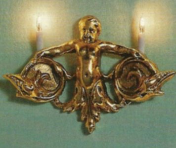 (image for) Dollhouse Scale Model Angel Sconce