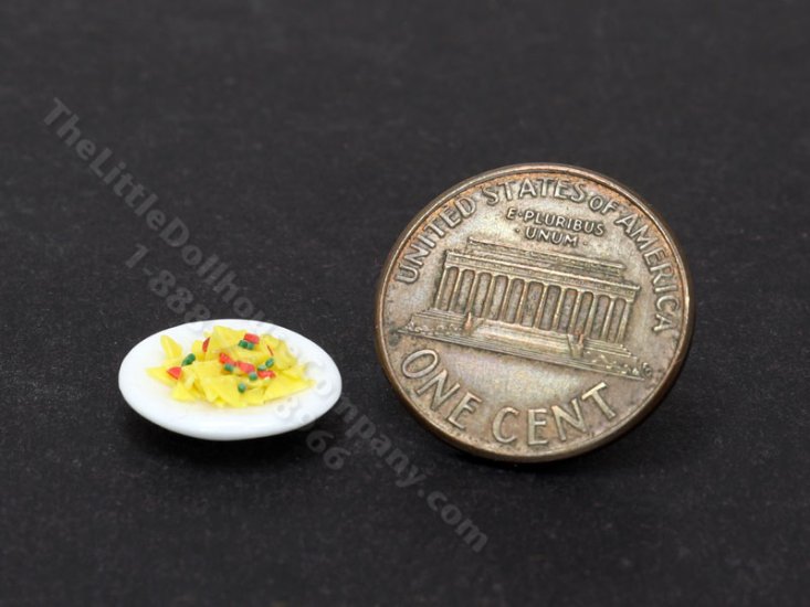 (image for) Half-Scale Miniature Nachos and Cheese for Dollhouses