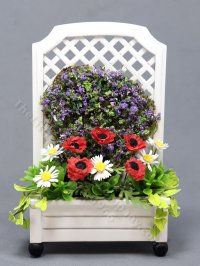 (image for) Miniature Trellis Planter for Dollhouses