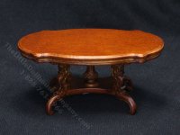 (image for) Miniature Walnut Coffee Table for Dollhouses