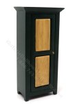 (image for) Miniature Green & Oak Kitchen Pie Safe/Cabinet for Dollhouses