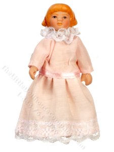 (image for) Miniature Porcelain Sister Doll
