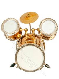 (image for) Miniature Large 4 Piece Drum Set for Dollhouses