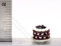 (image for) Dollhouse Scale Model 1:48 Chocolate and Berry Cake