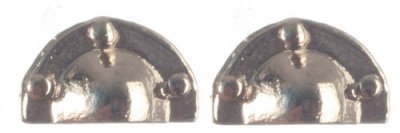 (image for) Silver Drawer Pulls for Dollhouse Scale Models (2/pk)