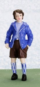 (image for) 1/12 Scale John Resin Doll for Dollhouses