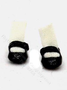 (image for) Miniature Black Mary Jane Shoes with Socks