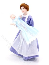 (image for) Miniature Porcelain Nanny Doll