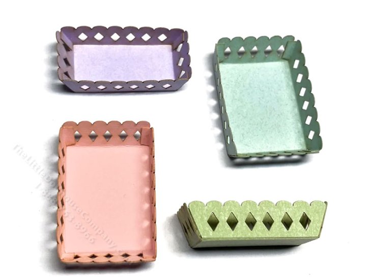 (image for) Miniature Easter Canterbury Paper Baskets - Set of 4 Kit