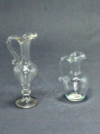 (image for) Miniature Clear Glass Pitcher for Dollhouse