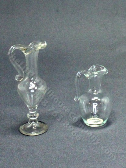 (image for) Miniature Clear Glass Pitcher for Dollhouse