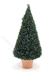 (image for) Miniature Evergreen Tree in Pot for Dollhouses