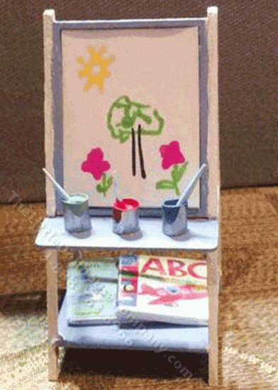 (image for) Miniature Kids DIY Art Easel Kit