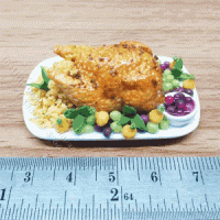 (image for) Miniature Turkey on Ceramic Rectangular Platter
