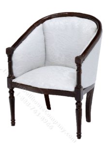 (image for) Miniature Mahogany Tub Chair For Dollhouses